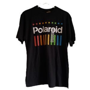 NWT Polaroid Black Graphic T-Shirt Size Large